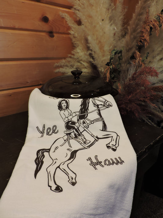 Cowgirl Tea Towel